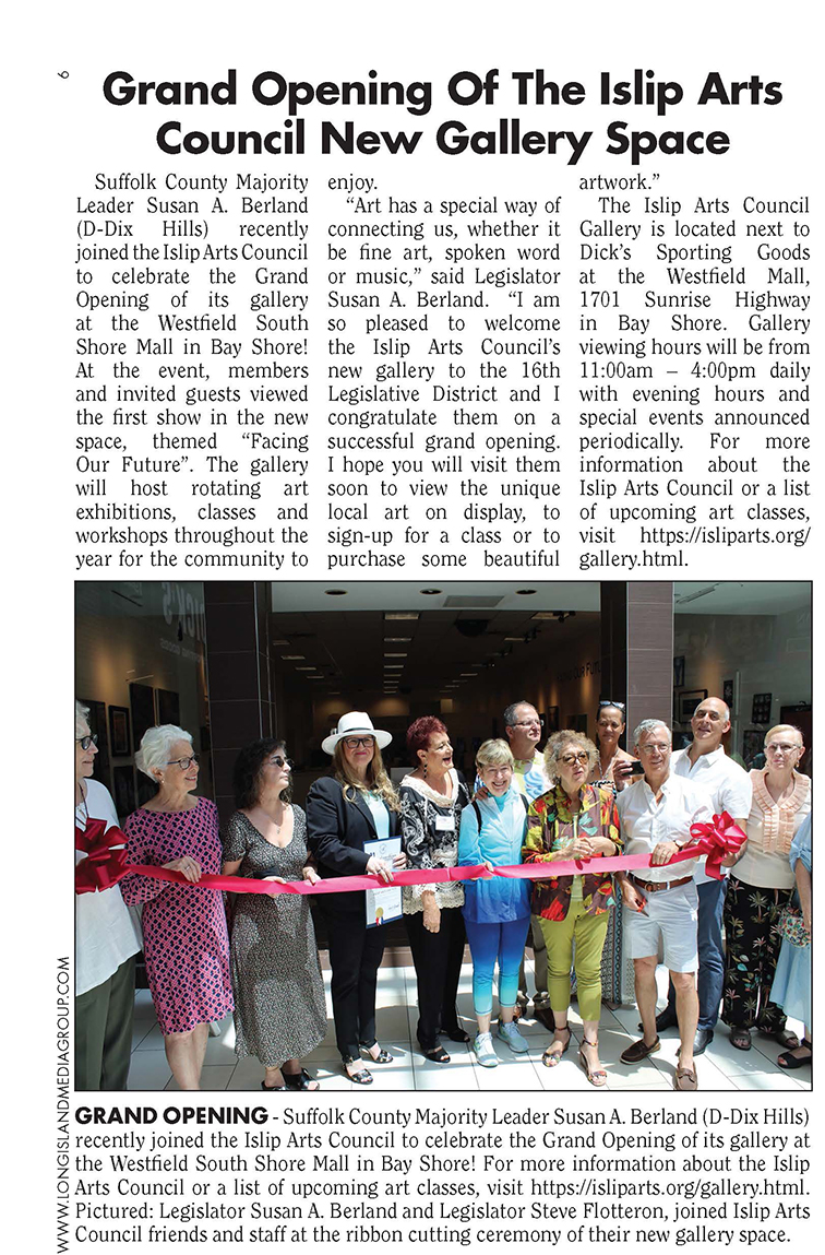 JULY 2021 / Islip Arts Council Grand Opening of New Gallery