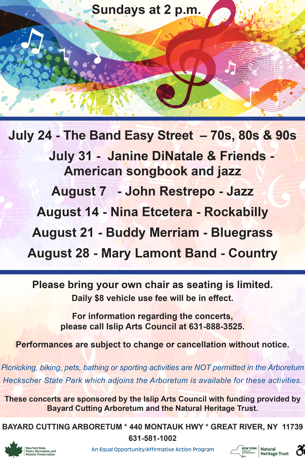 JULY 2022 / IAC Free Outdoor Concert Series at the Bayard Cutting Arboretum