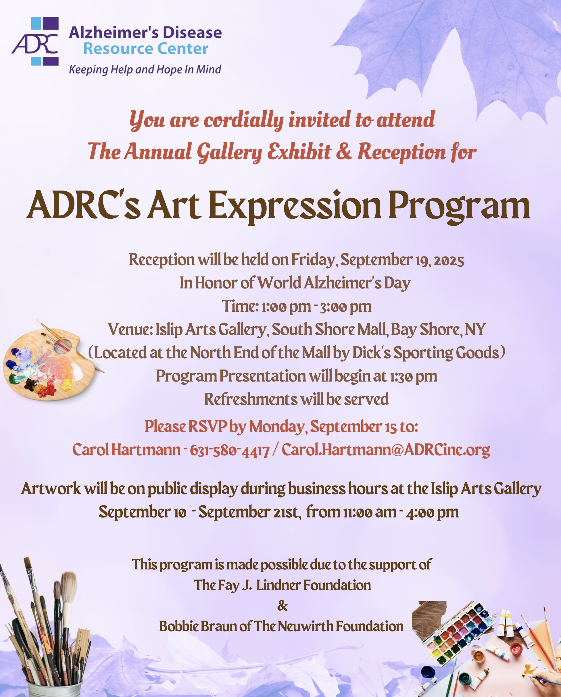 SEPT 2025 / Alzheimers Disease Resource Center Exhibition