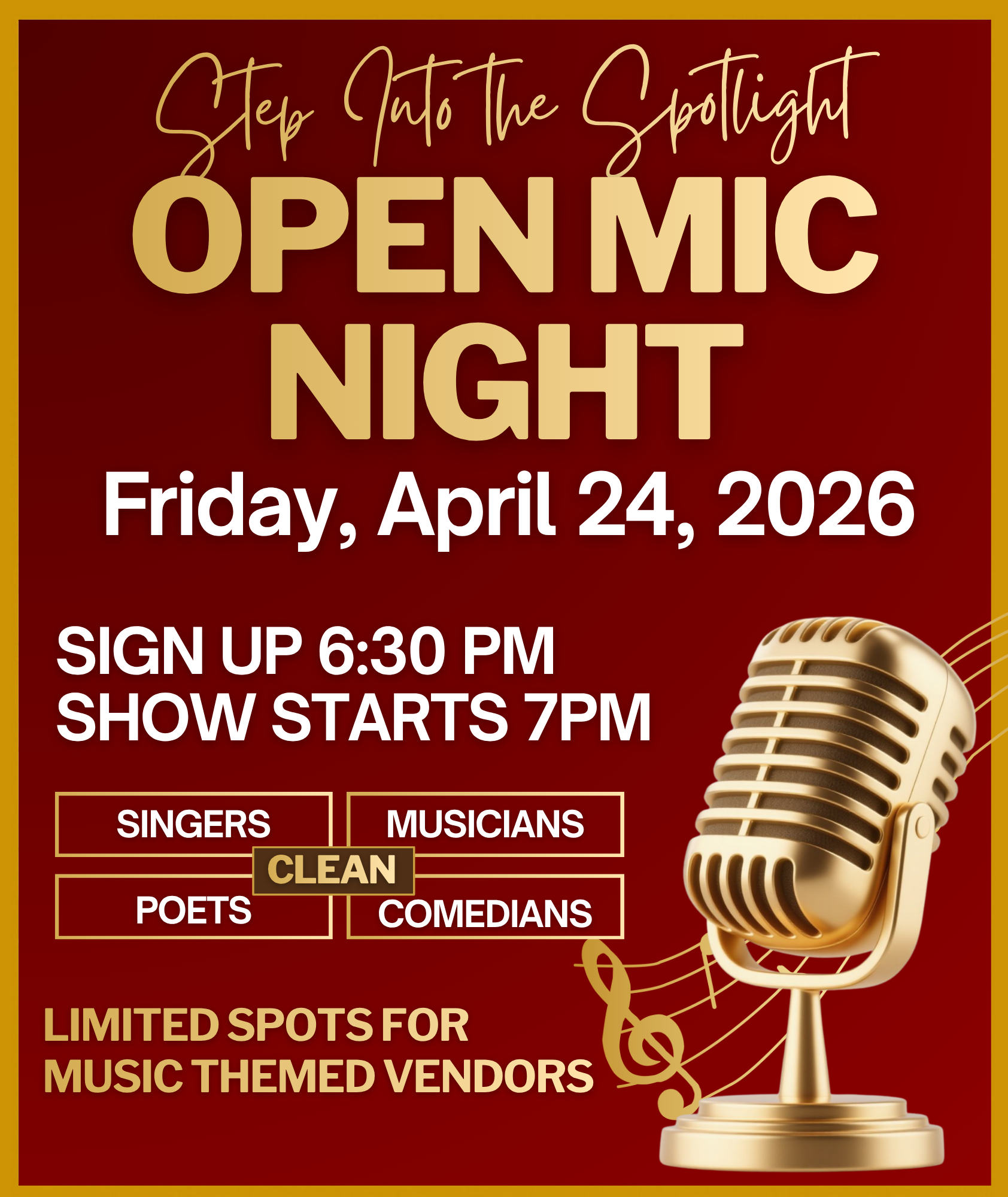 JOIN US FOR A FUN EVENING APRIL 24 Image